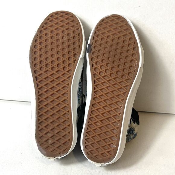 Vans Sk8-Hi Black Suede Canvas Floral Sneaker Women 7.5 Lace Up Skate Shoe Men 6 - Picture 10 of 11